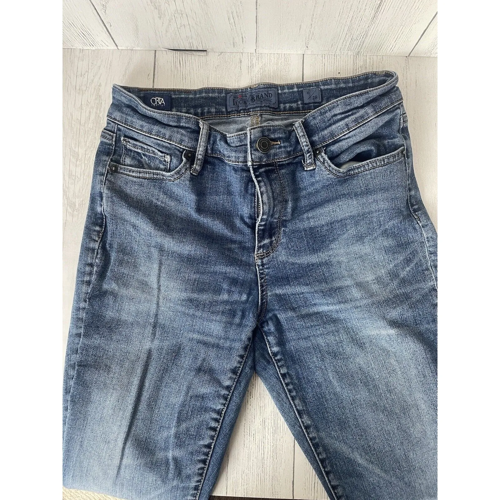 Lucky Brand ORTA Premium Skinny Jeans Released Raw Hem 6/28 - Image 3