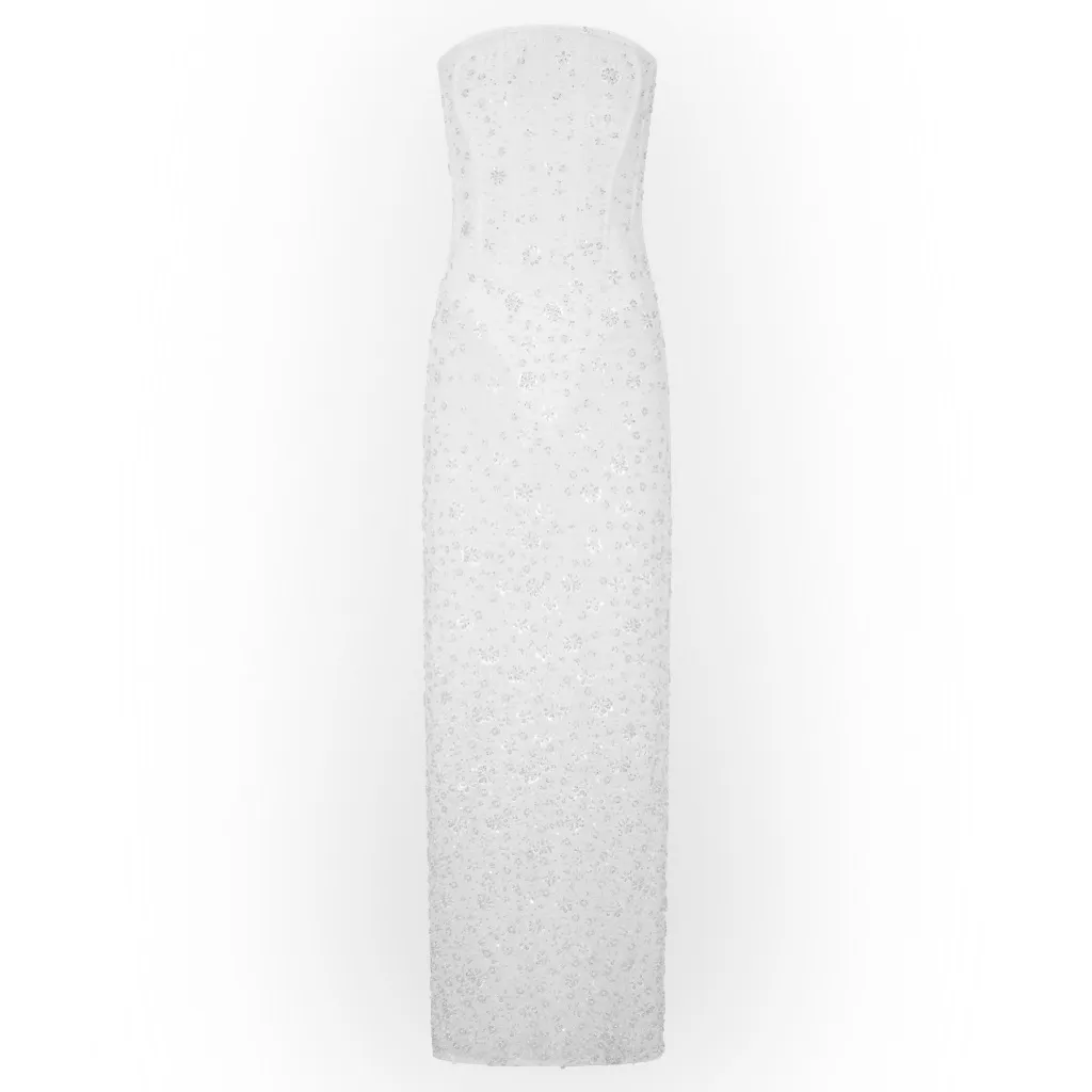 Meshki Gemma
Strapless Embellished Maxi Dress - Ivory - Image 3