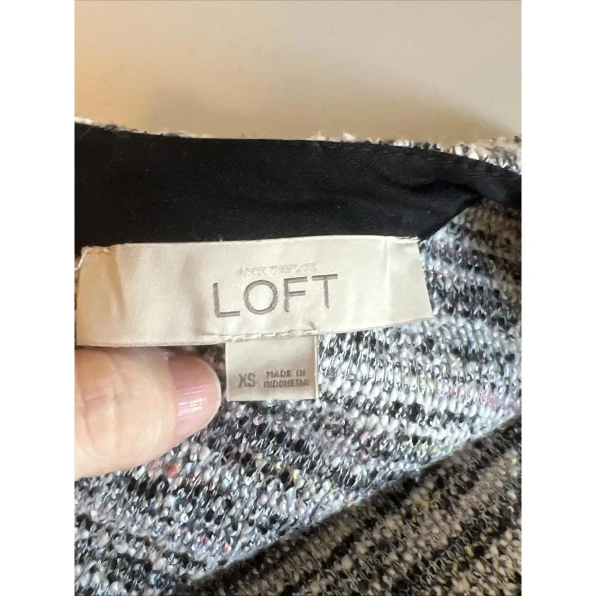 Loft Tweed Mini Dress Gray Size XS - Image 6