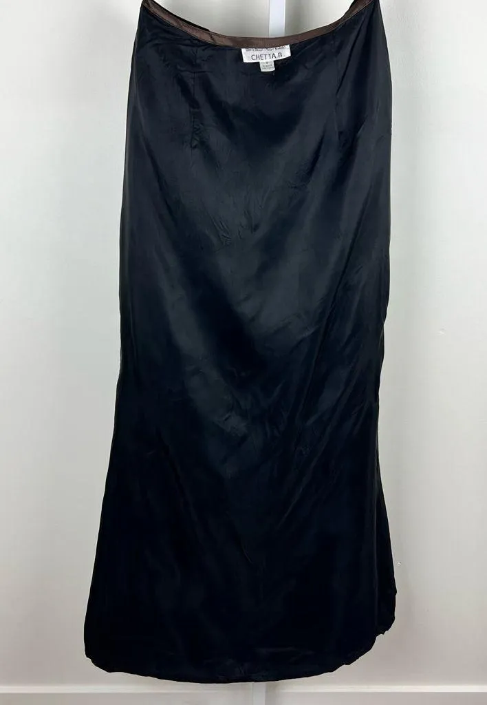 Y2K Silk Velvet Blend Maxi Skirt Fairy Whimsigoth Steampunk Fall Winter Size 8 - Image 10