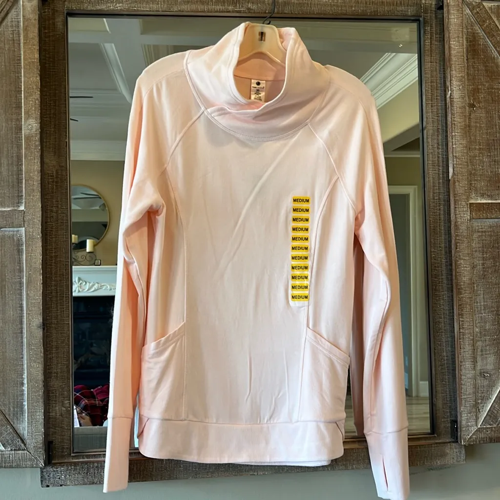 Yogalicious Pink Long Sleeve Top Women Comfy Activewear Medium New Soft Womens - Image 5