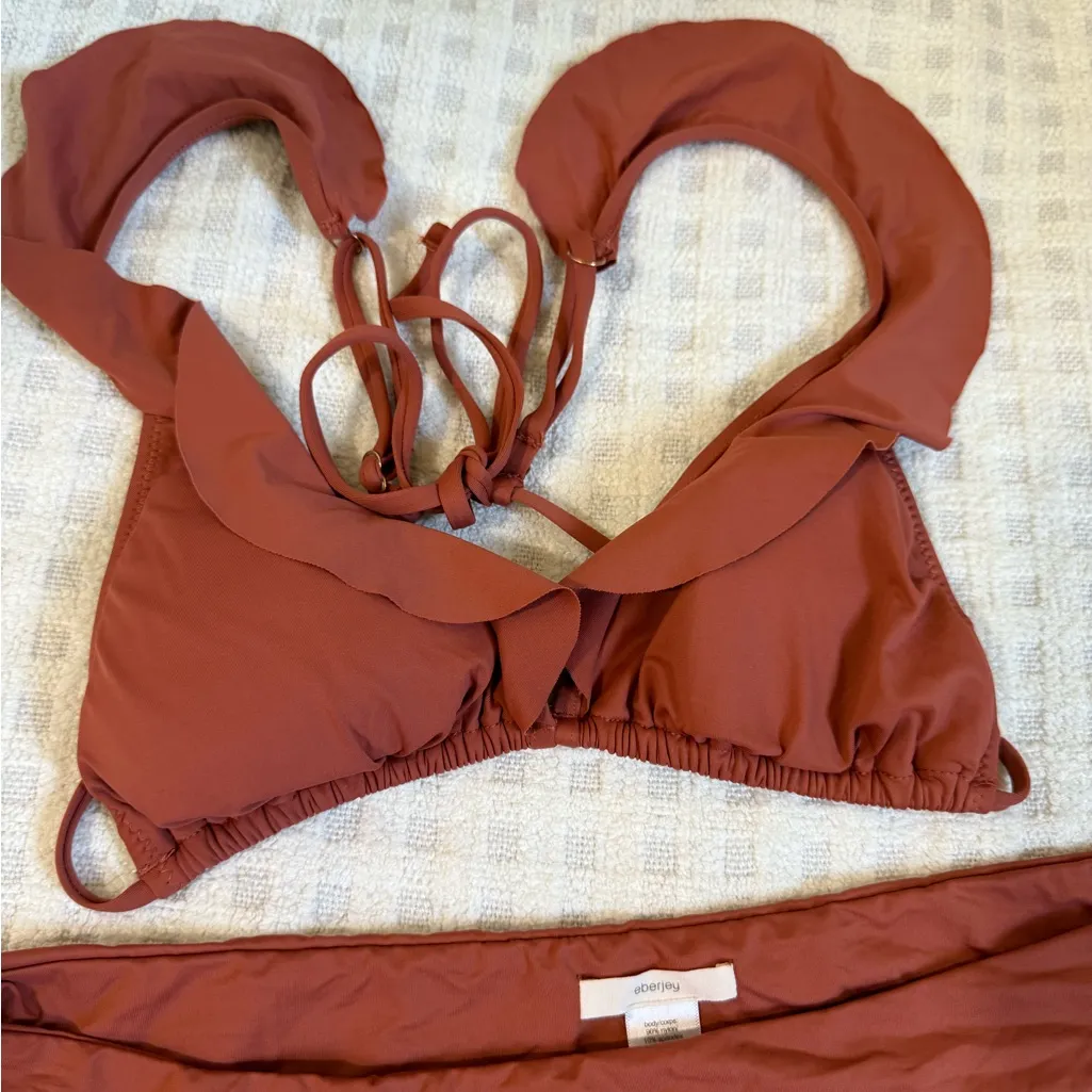 Eberjey Grayson bikini set Burnt Orange Color Size M - Image 4