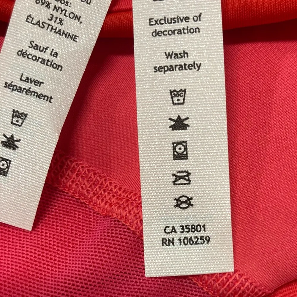 lululemon Tennis Skirt Size 2 Red Pink Asymmetrical Layered High Rise Skirt NWT - Image 10