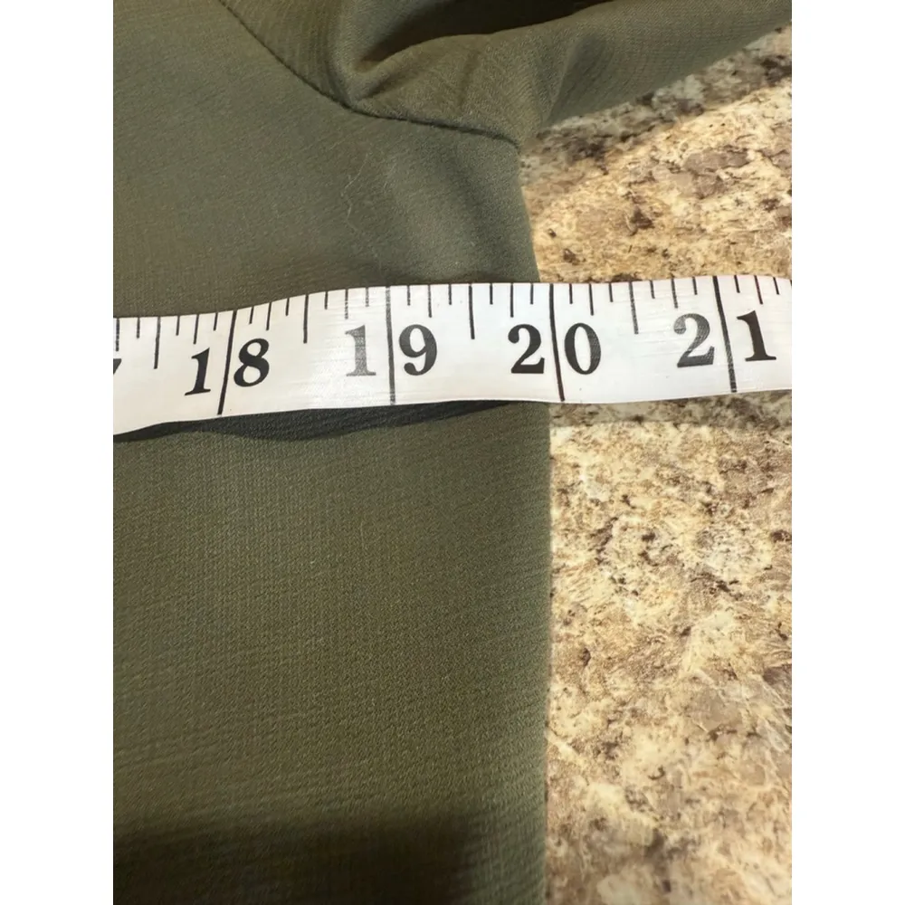 IZ BYER Olive Green Button Down Shirt Women's Small - Image 5