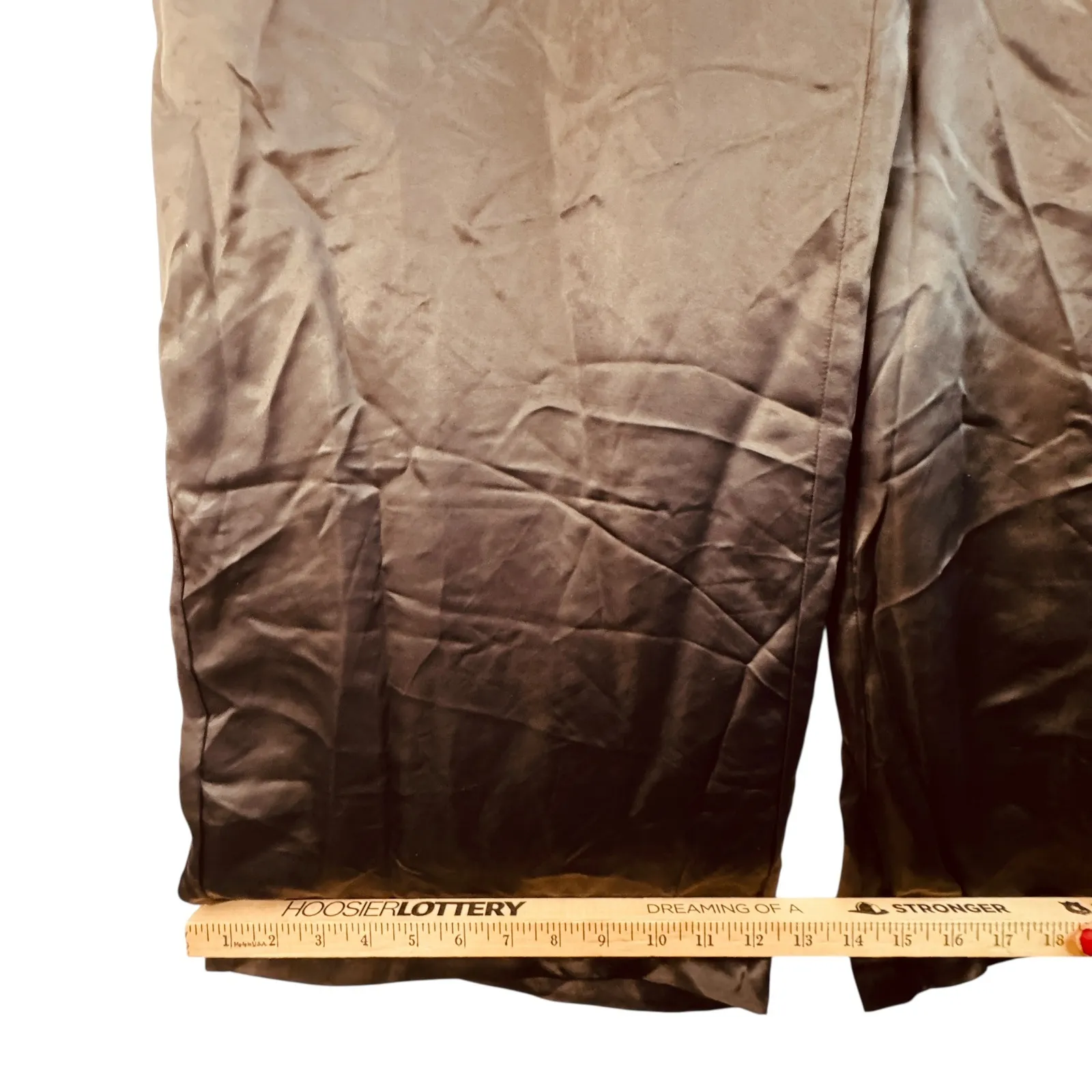 Athleta Calm Cool Jumpsuit XXS Black Cupro Wide Leg Strappy Minimalist Chic Flow - Image 8