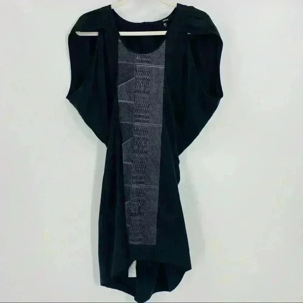 Hurley Silk Embroidered‎ Batwing Style Sleeves XS - Image 5