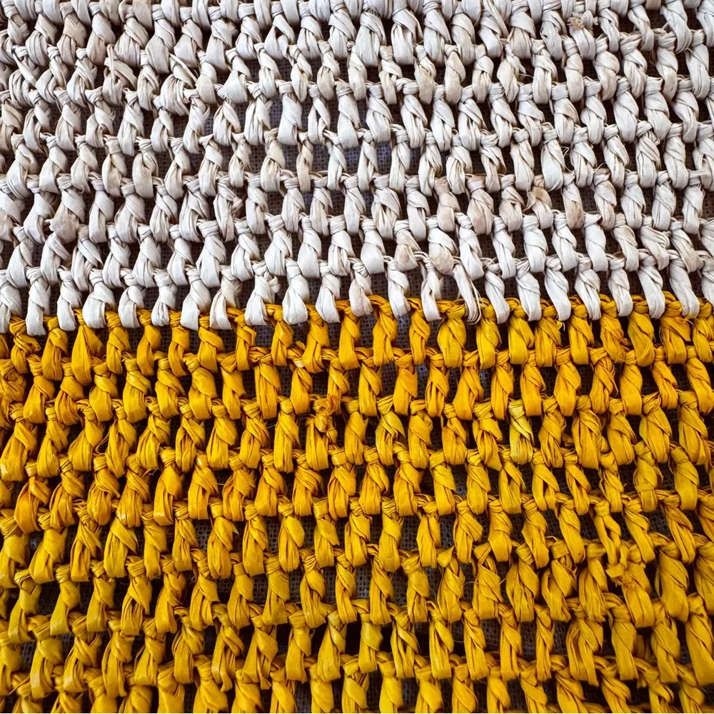 NWT Mar Y Sol Montauk Straw Large Tote in Sunflower Tan - Image 7