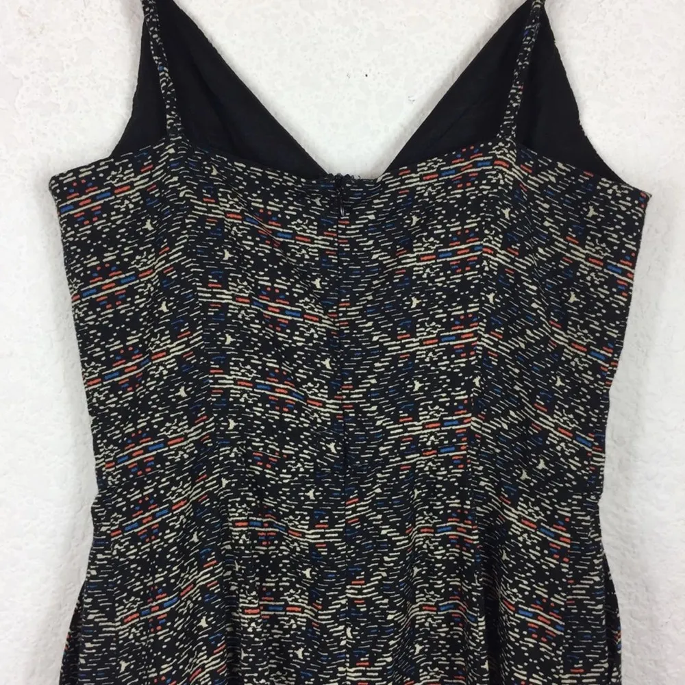 NWT Zara Boho Woven Linen Printed Tribal Crop Wide Leg Jumpsuit XS - Image 11