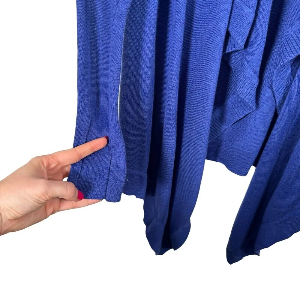 Lululemon Express Yourself Purple Cardigan Wrap Sweater Tencel Cashmere Womens 2 - Image 3