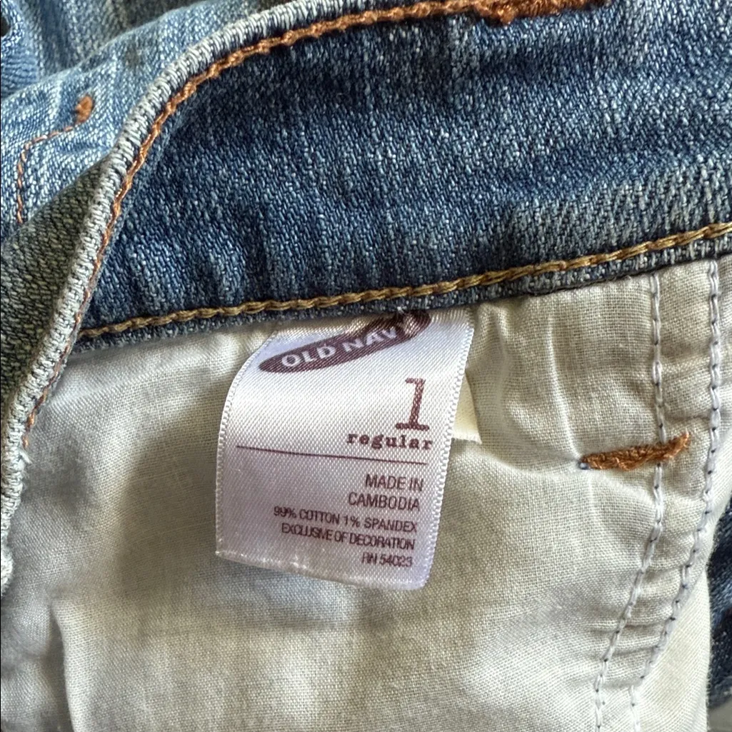 Old Navy Light Blue Straight Leg Jeans - Image 5