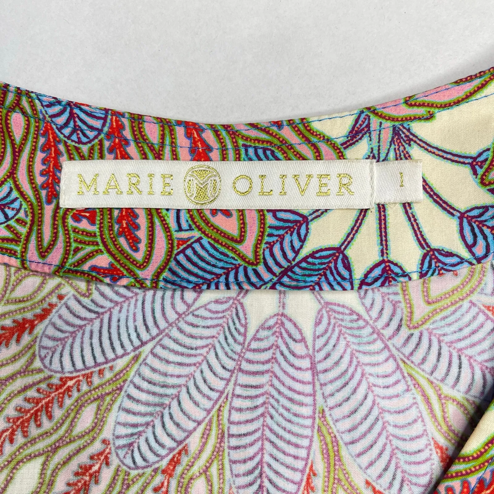 Marie Oliver Pacific Palm Fiona Dress size Large Tiered - Image 10