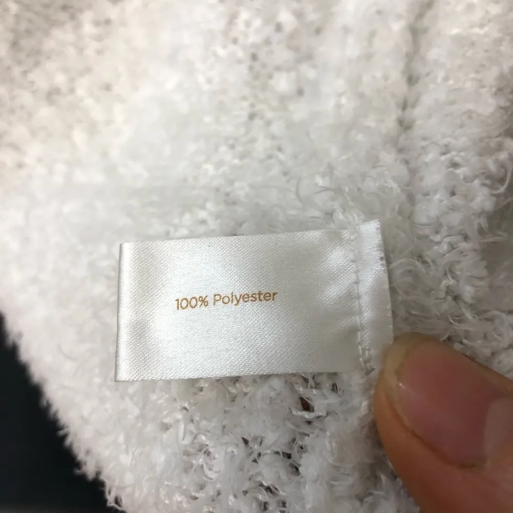 XS White Cardigan Sweater Pockets Very Soft - Image 7