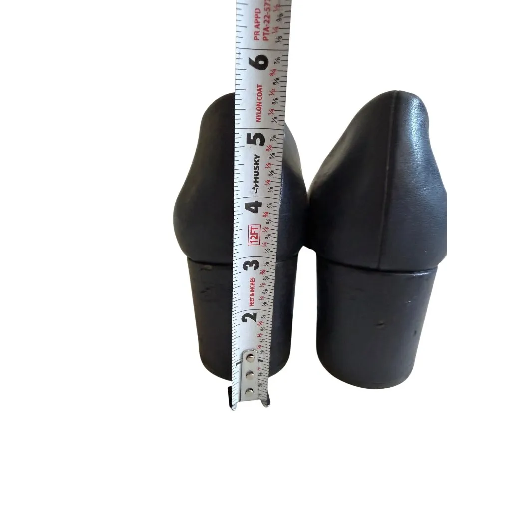 NATURALIZER Navy Blue Leather Block Heels Size 10 - Image 6