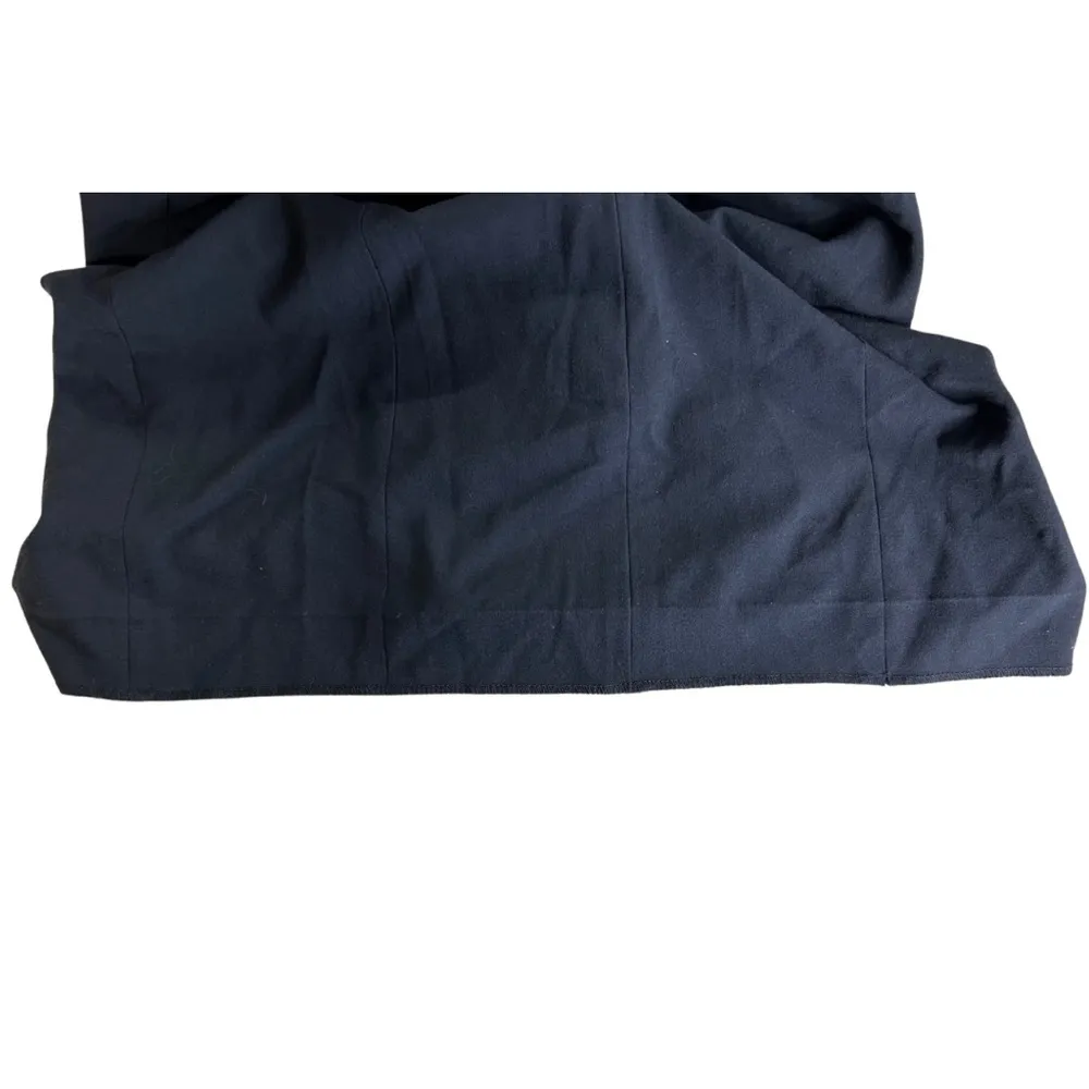 Tahari sleeveless navy double button blazer dress 6 knee length office workwear - Image 4