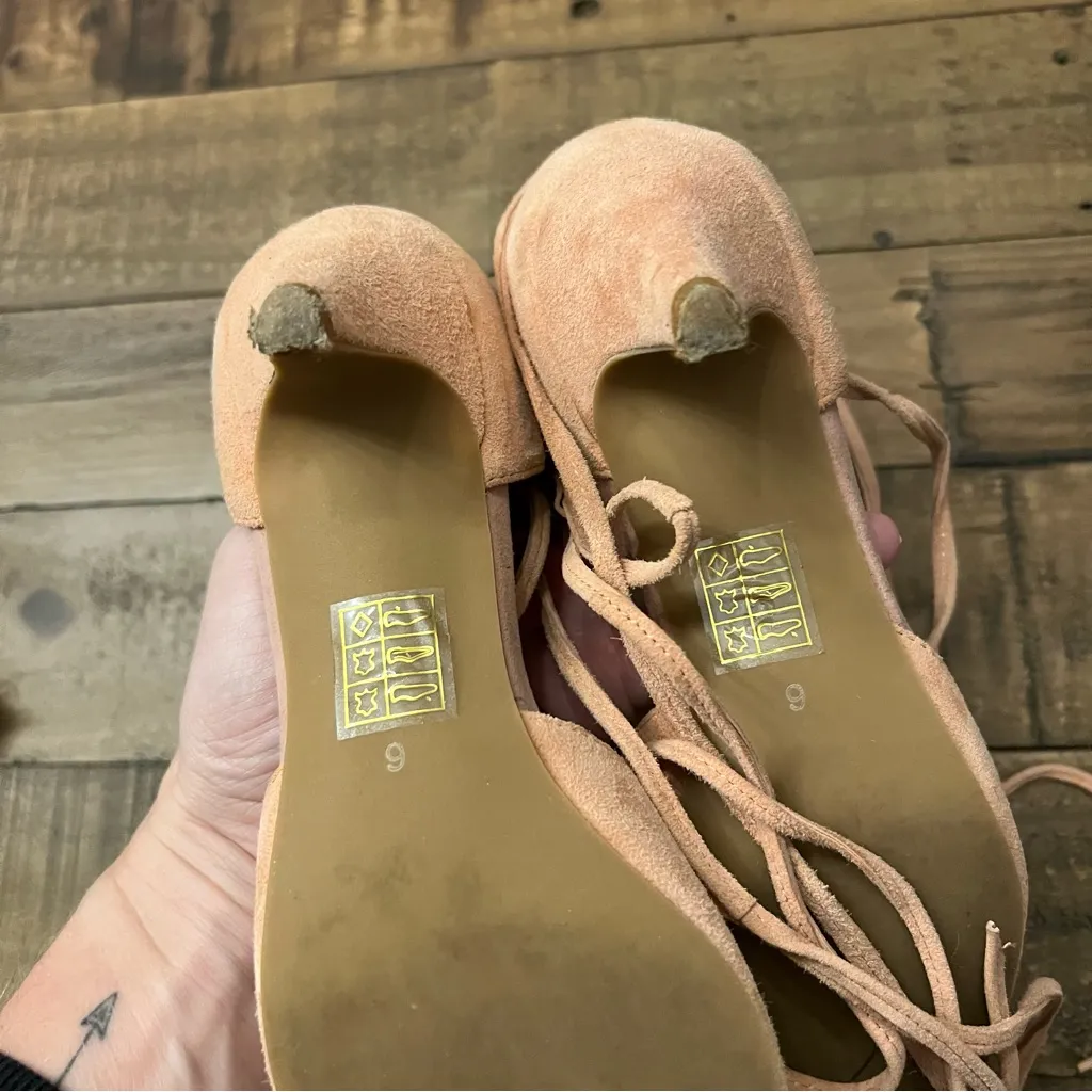 JEFFREY‎ CAMPBELL x FREE PEOPLE Ankle Wrap Tie Pump - Image 5