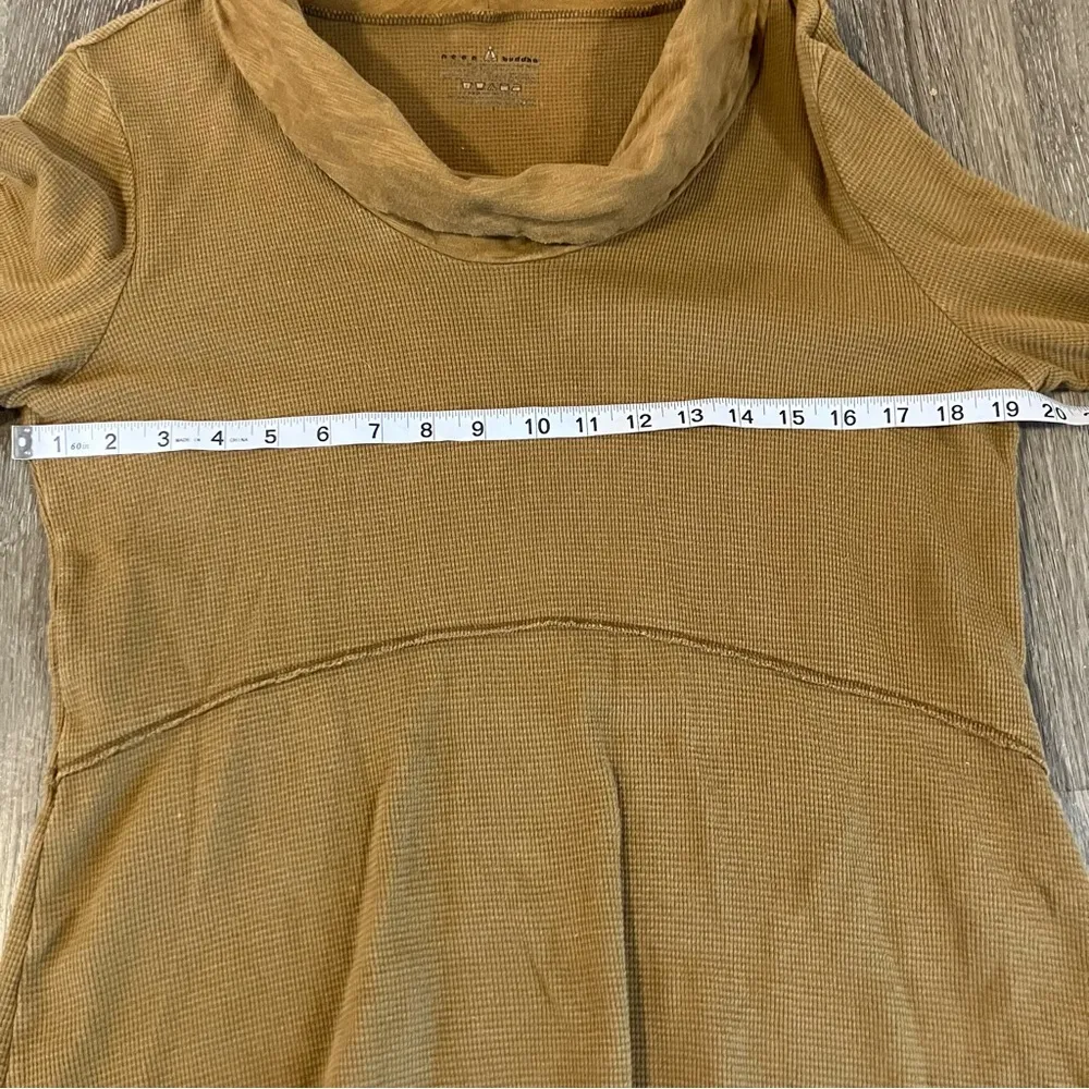 Neon Buddha Tan Long Sleeve Cowl Neck Tunic Length Top Women’s Size Large - Image 7