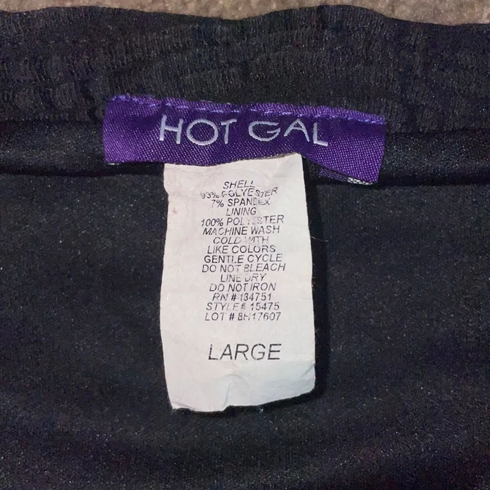 Black Textured Pencil Skirt - Image 3