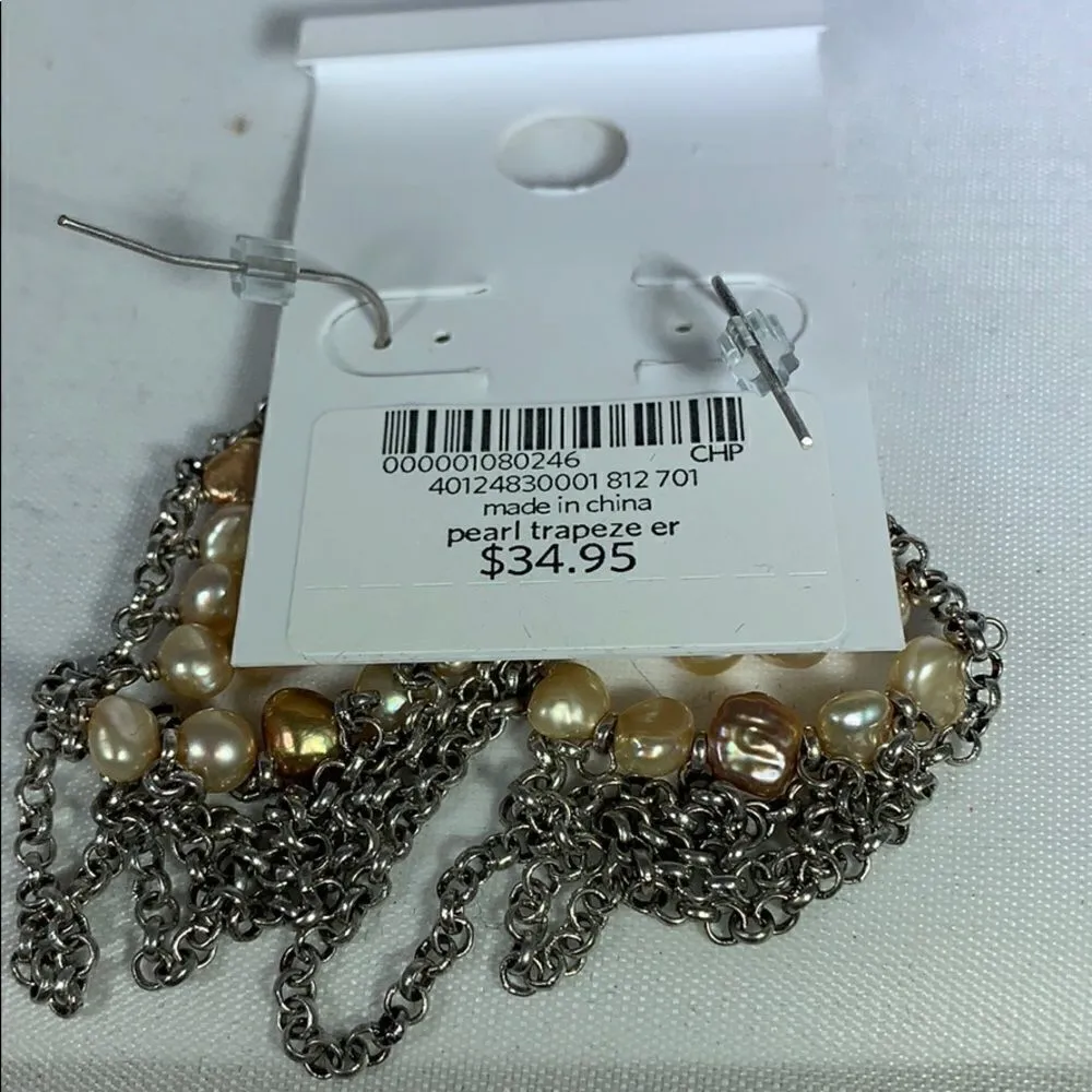 𝅺nwt Coldwater Creek freshwater pearl earrings - Image 3