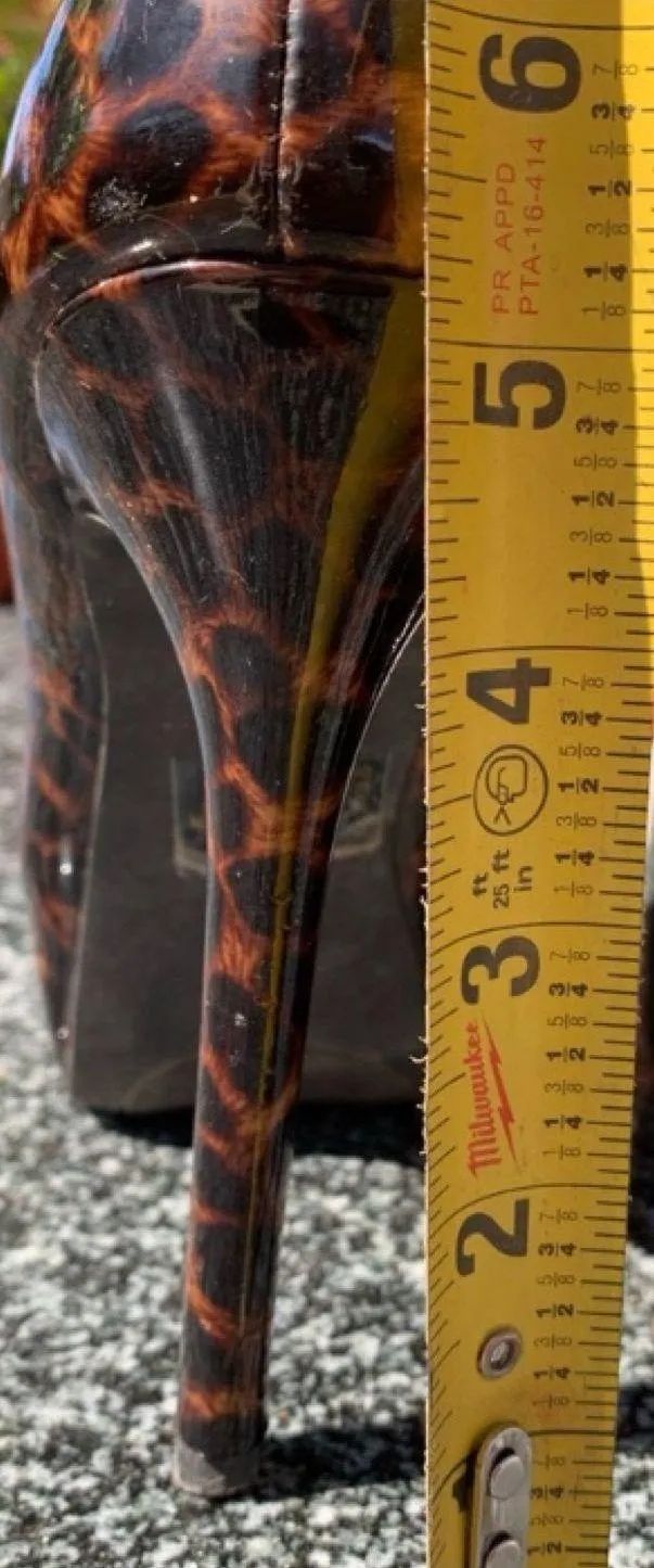 Leopard Platform Pumps Size 8 - Image 10