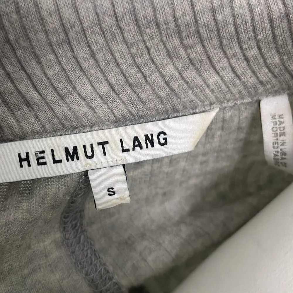 Helmut Lang Ribbed gray collared dress - Image 6