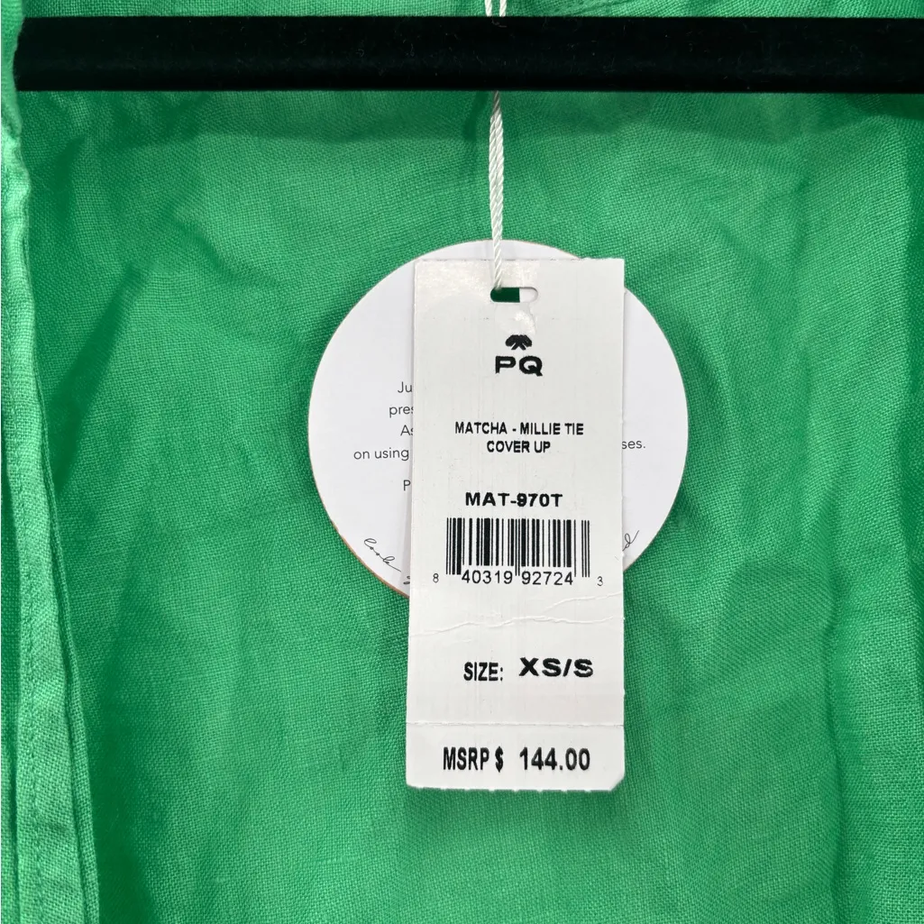 PQ Swim Millie Tie Coverup in Matcha XS/S Green - Image 5