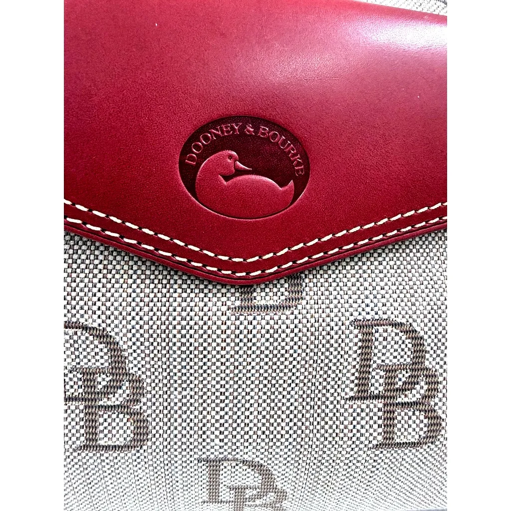 Dooney & Bourke En The Smith Bag JQ820 Brown Red Logo Tote NWT $268 - Image 8