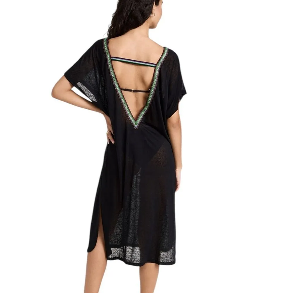 Pitusa V Back Dress in Black Petite Size undefined - Image 2