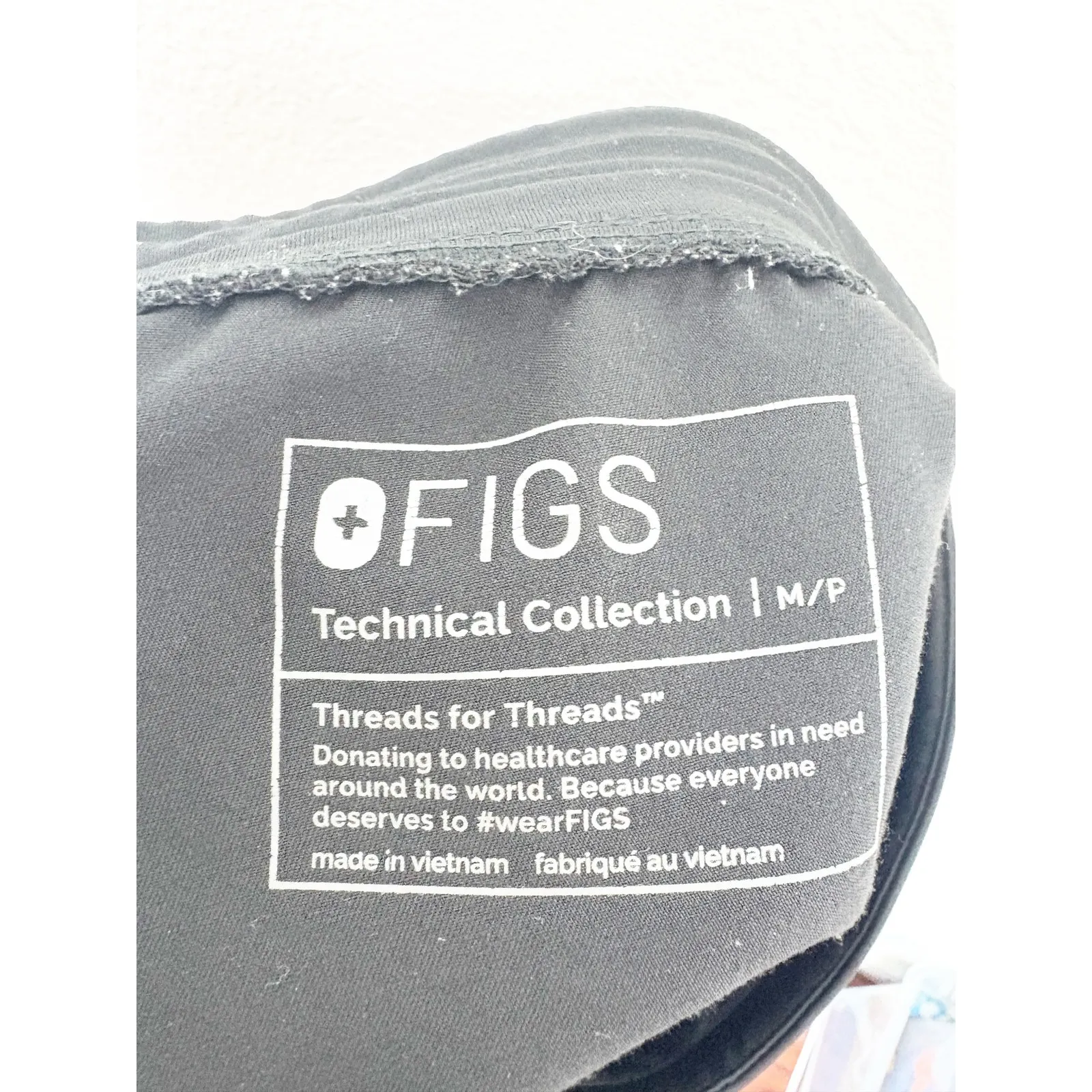 Figs Zamora Jogger Scrub Pants Size MP Black Nurse Doctor - Image 5