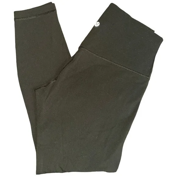 Lululemon x Soul Cycle Women’s Size 8 Olive Army Green Align Pant Leggings - Image 2