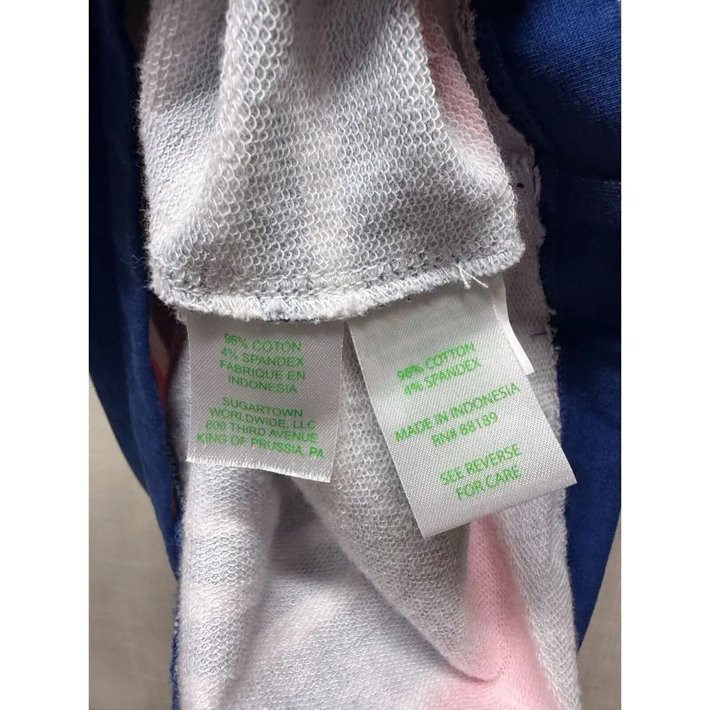 Lilly Pulitzer Shift Dress Sz S Blue Pink Stripe Boat Neck Stretch Resort Preppy - Image 7