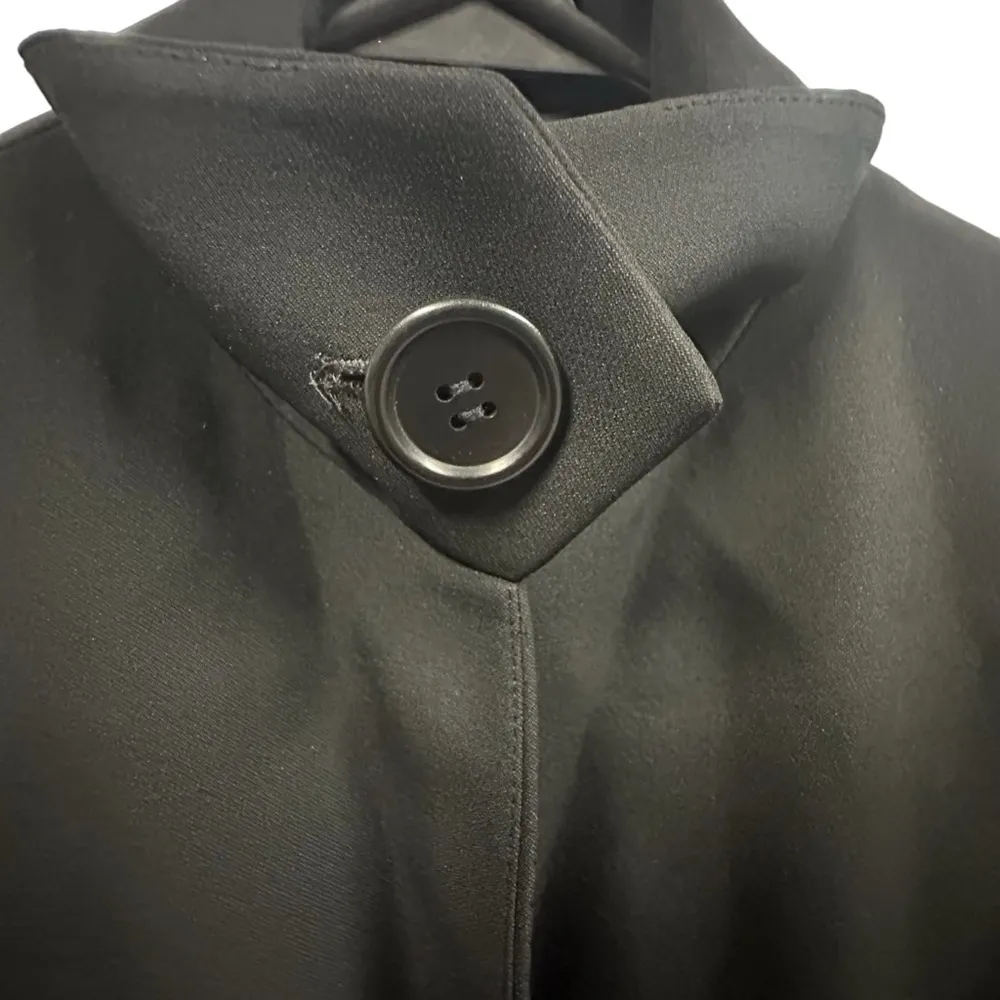 Max Studio Special Edition Silk Wool Slit Sleeve Black Blazer Jacket Womens 4 - Image 5