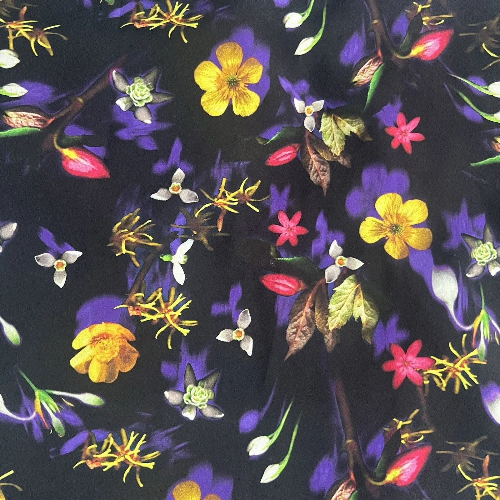 Black Floral Satin Mini Dress Strappy Tie Back Topshop Size 4 Lined Layer - Image 8