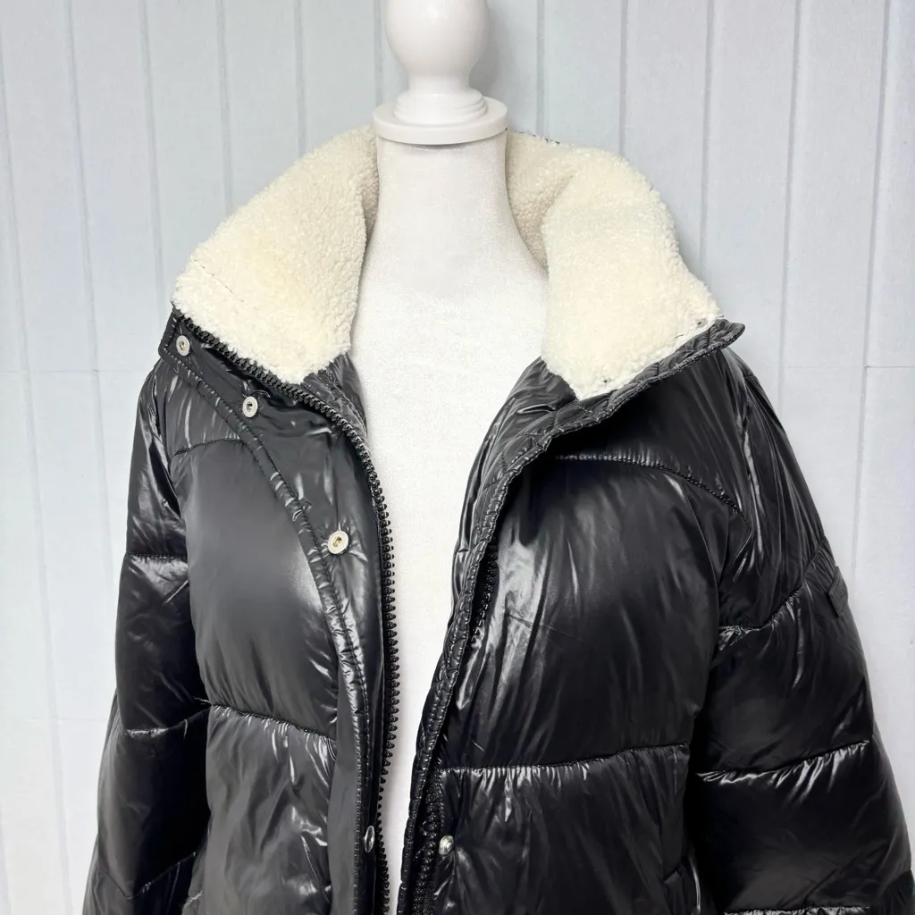 KOOLABURRA By UGG Black Jacket with Cream Sherpa Lining size S - Image 3