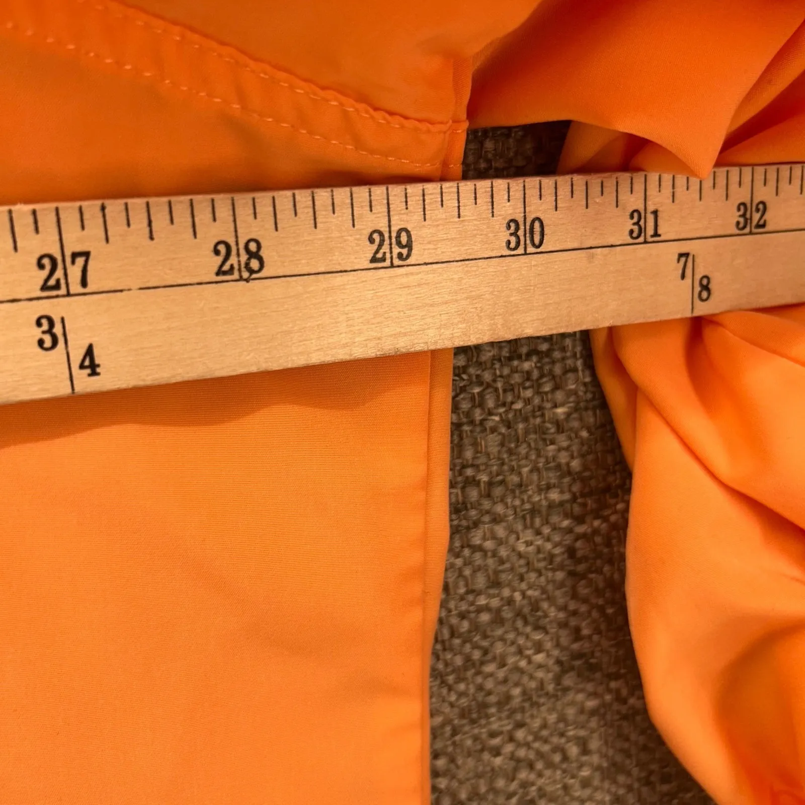 Denim‎ And Co Button Up Shirt Orange 3X - Image 6