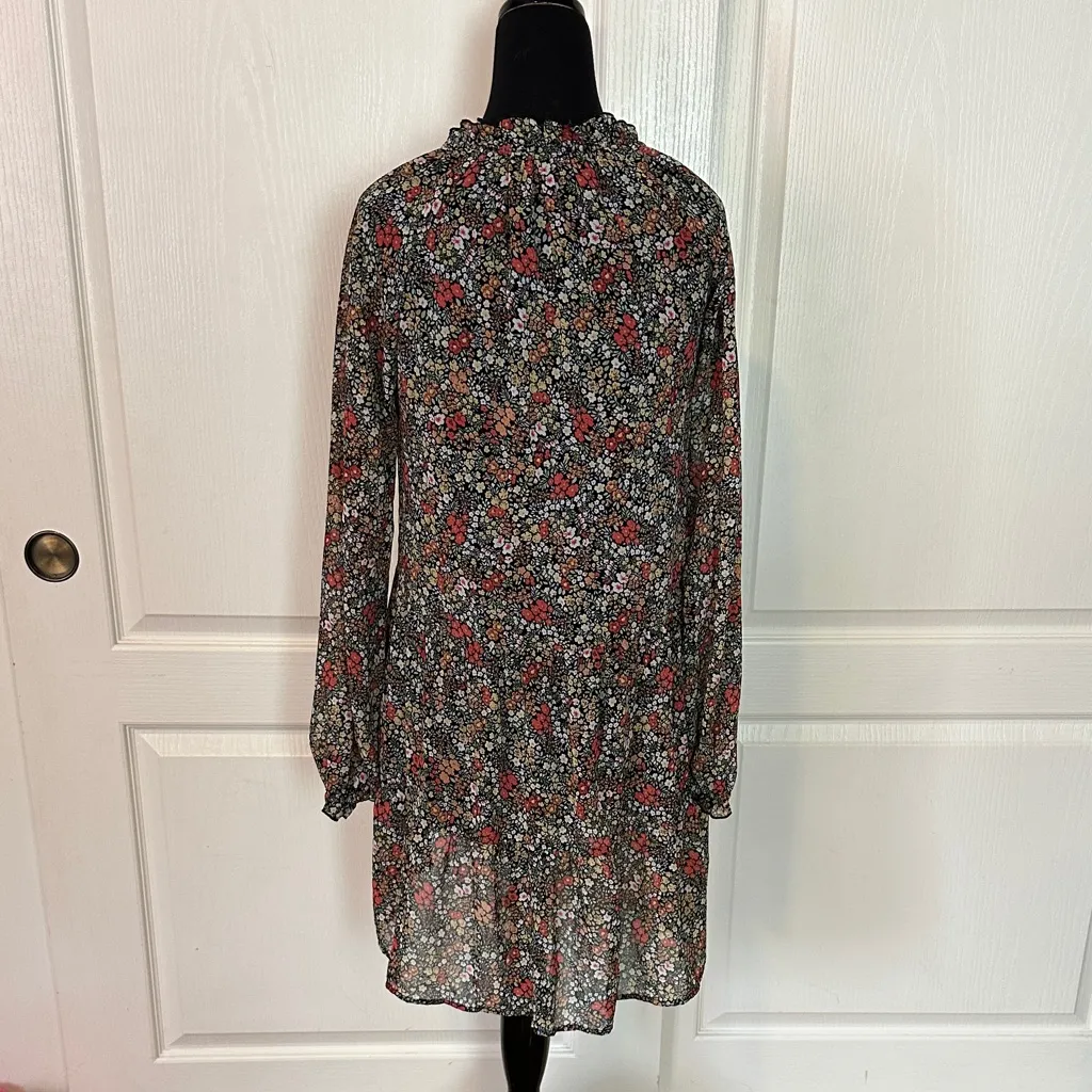 SHOW ME YOUR MUMU MICRO FLORAL LONG SLEEVE DRESS - Image 2