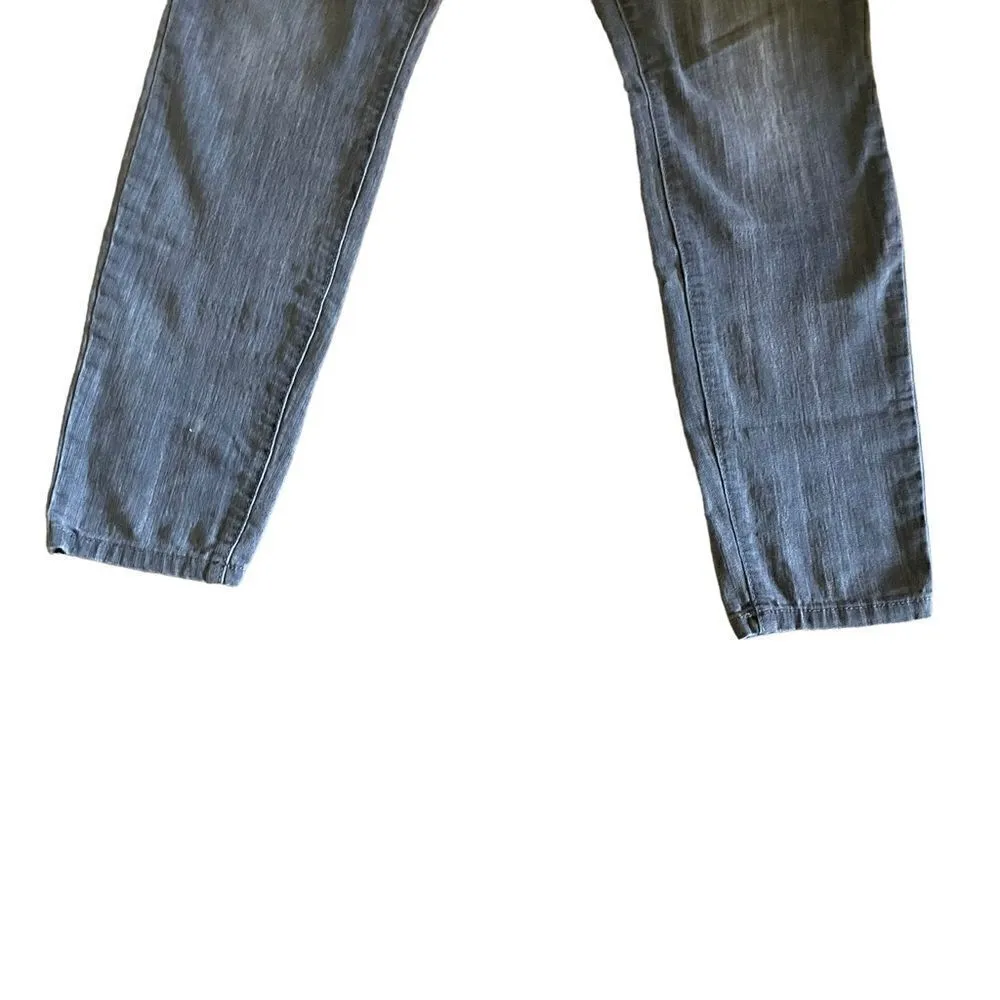 Jessica Simpson Gray Lightweight Denim Jeans 5 Pocket Low Rise Stretchy SZ 30 - Image 4