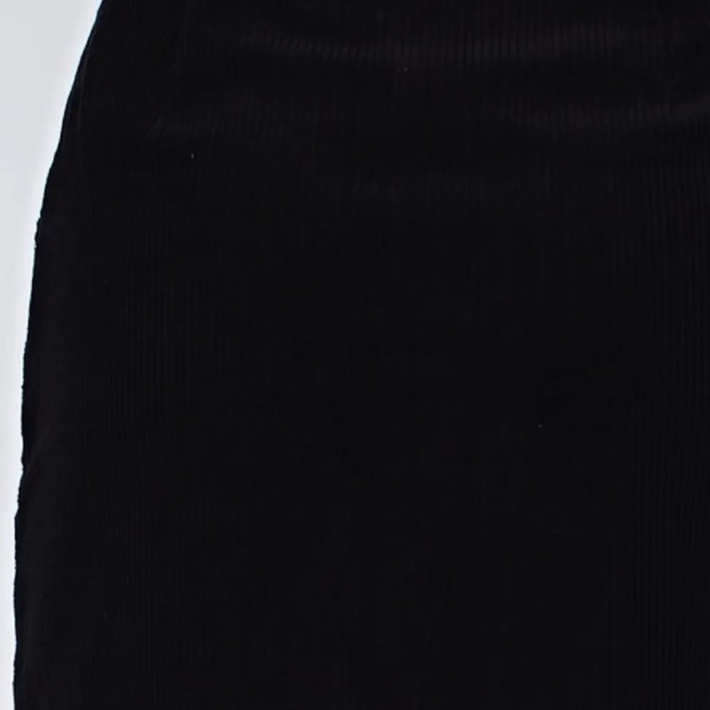 Honey Punch Black Corduroy Mini Skirt Medium - Image 3