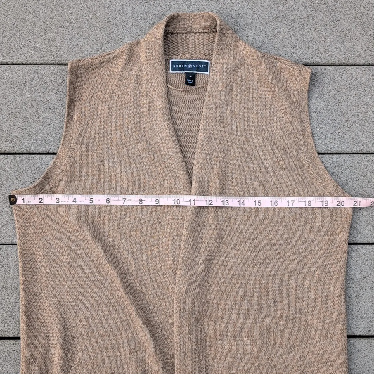 Karen Scott  Open Front Sweater Vest - Image 8