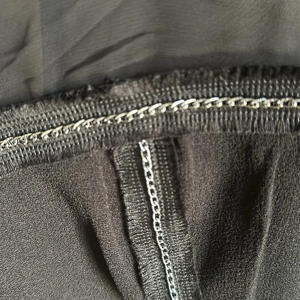 Princess Vera Wang Black Silver Chain Accent Illusion Neck Sleeveless Dress 5 Size undefined - Image 7