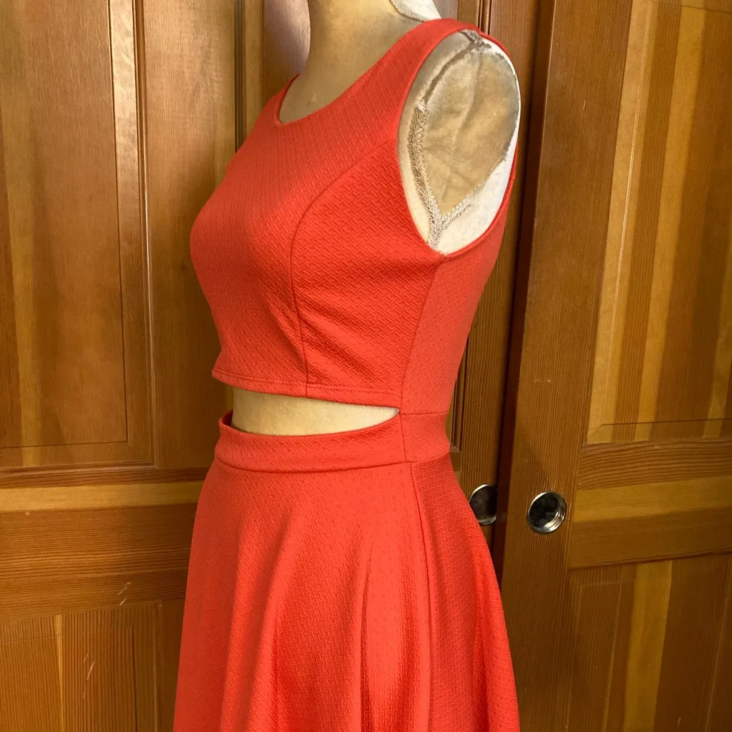 Sexy Women’s Club Monaco Orange Cutout Tika Dress. Size Small - Image 8