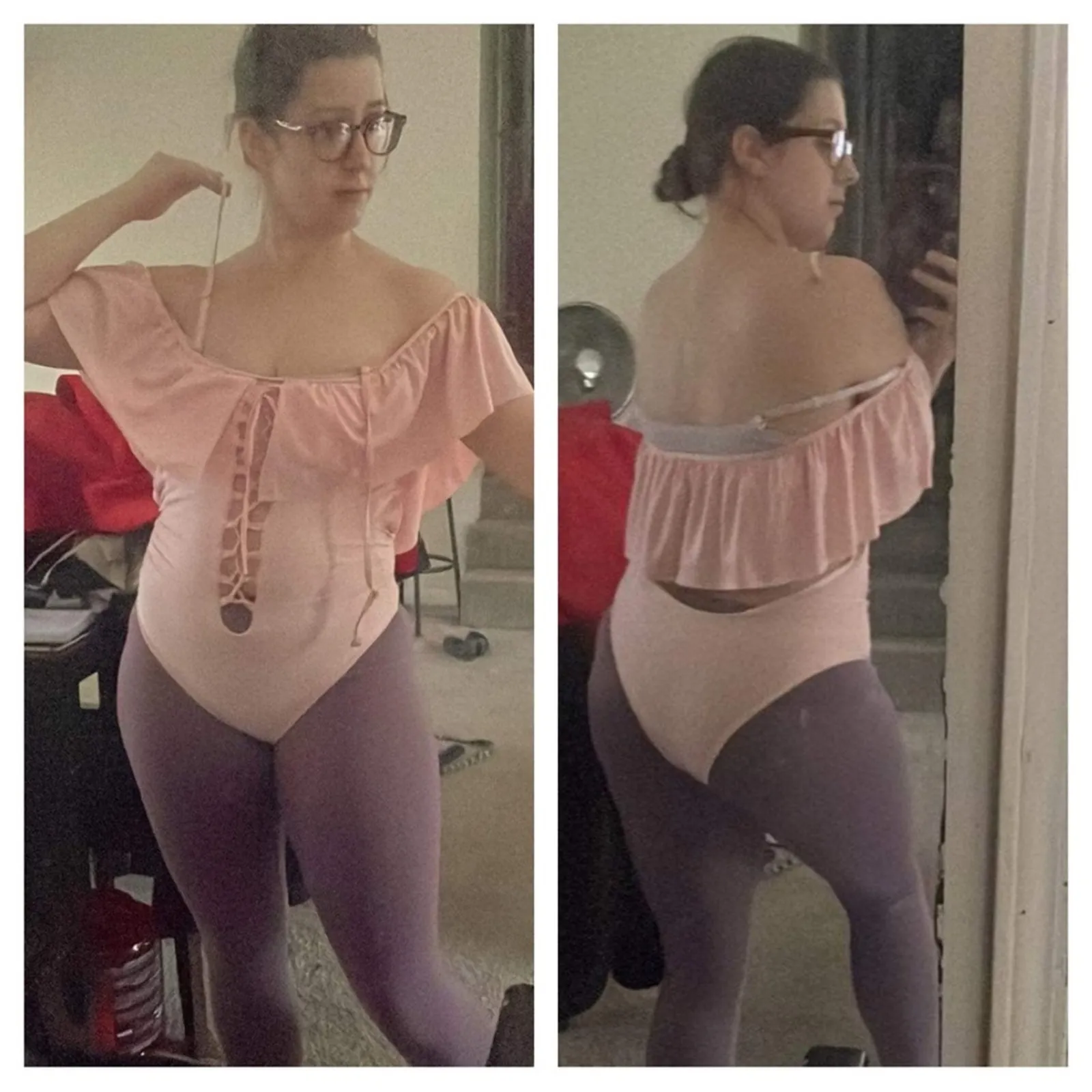 Poppy plunge swim suit Pink - Image 6