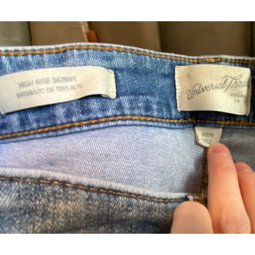 Univerrsal Thread Skinny Blue Jeans Women's Sz 4/27R - Image 11