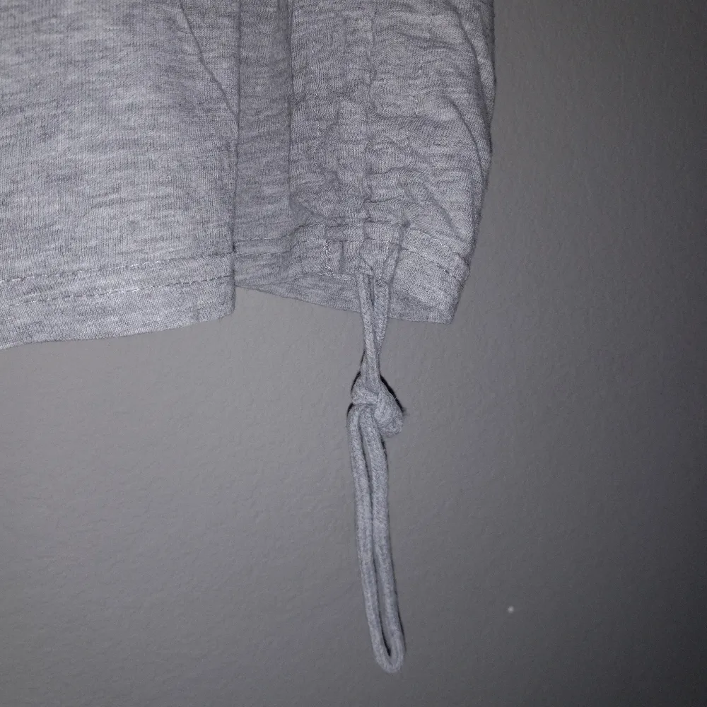 On Fire 3X Kindness Short Sleeved Top in Gray White - Image 5