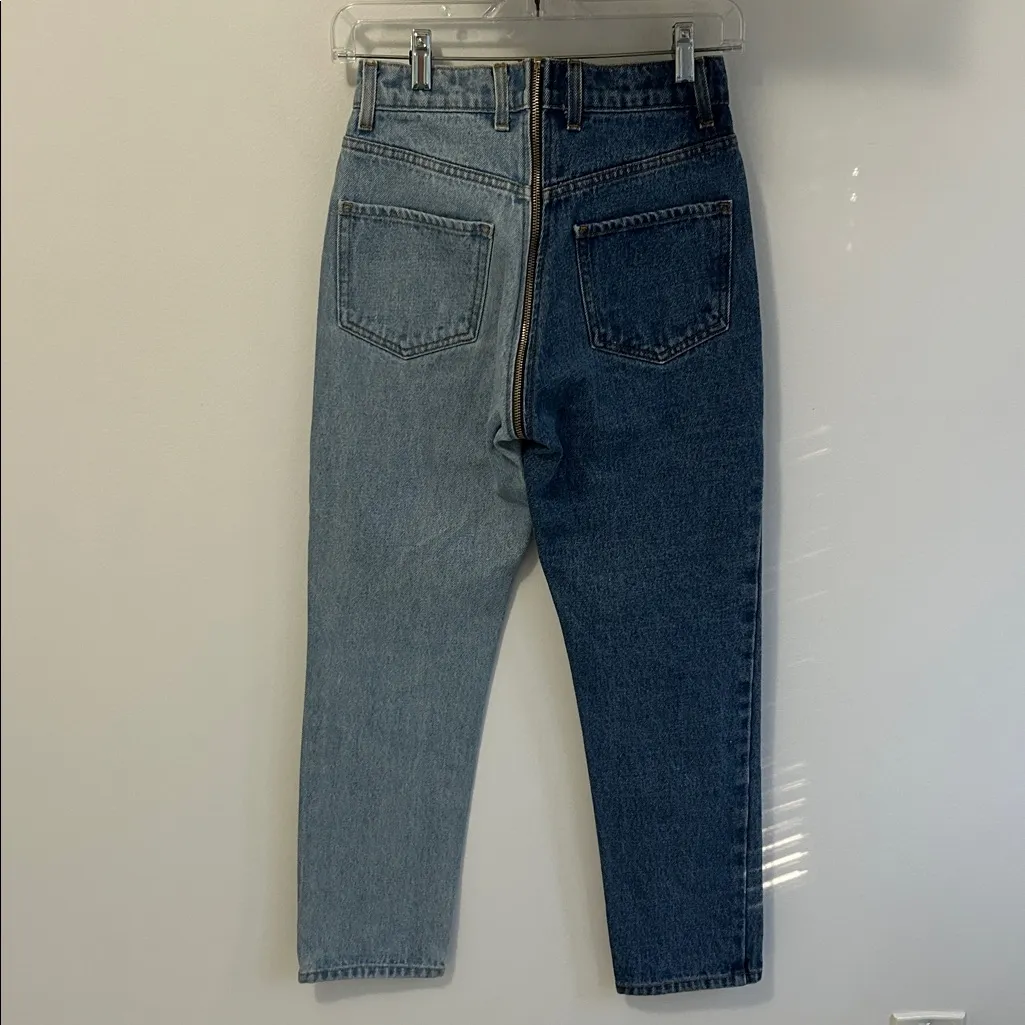 Revice Yin Yang Two Tone Zip Around Jeans Tokyo Wash - Image 4