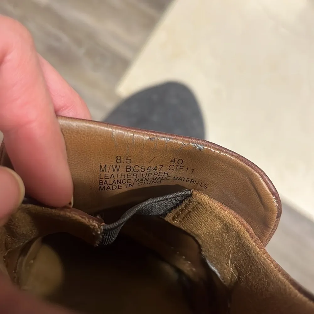 Born Concept boc Carla Brown Oiled Leather Lug Sole Booties boot Shoes 8.5 - Image 8