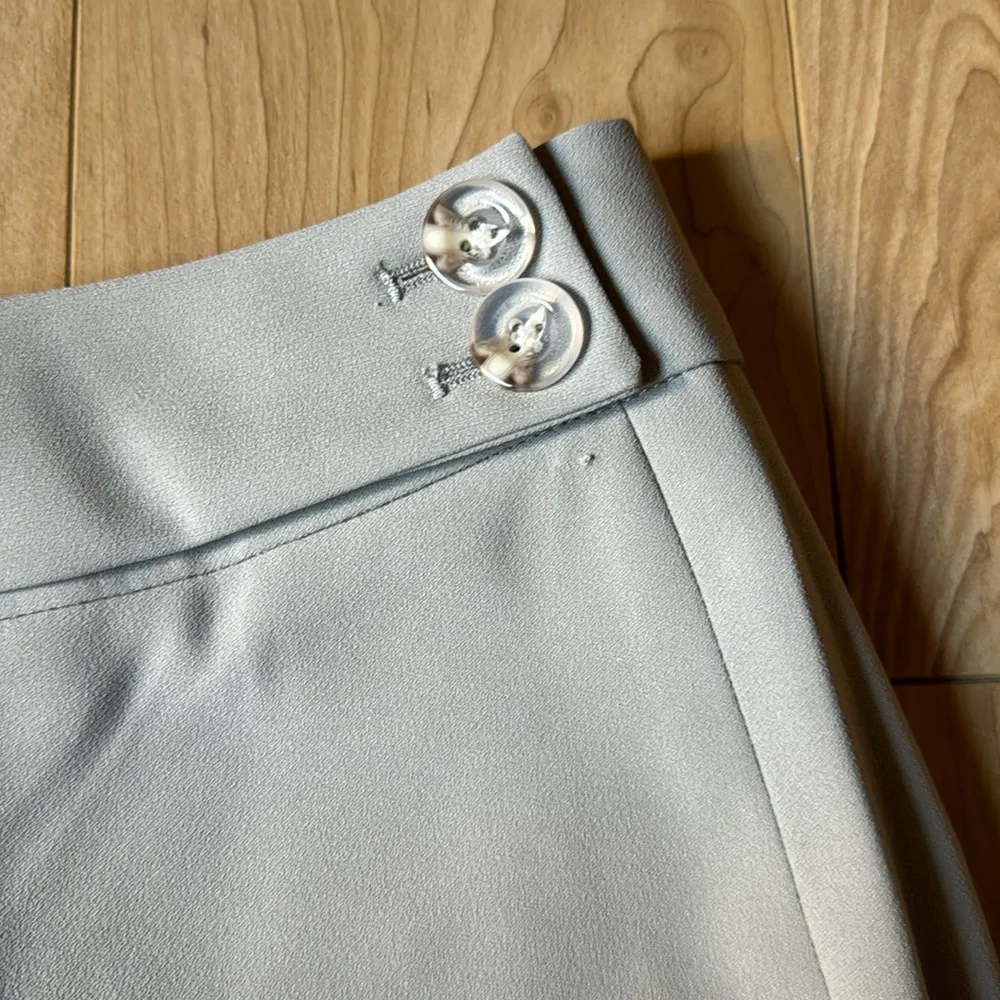 BLACK DRESS PANTS with side button - Image 2