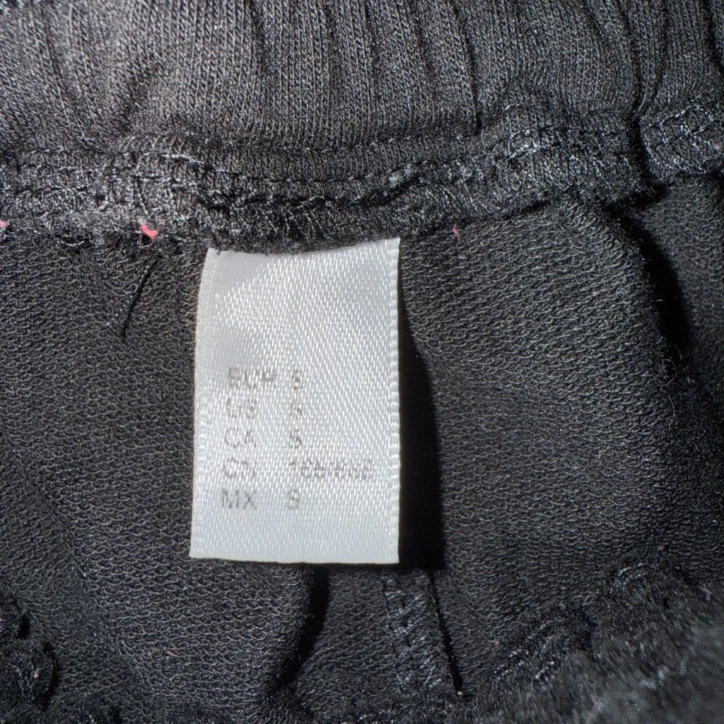 Unbranded black casual stretchy elastic drawstring sweatshorts with pockets S - Image 7