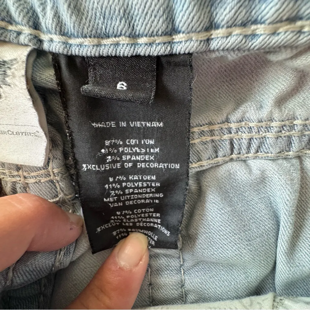 Harley Davidson Light Blue Women's Jeans Size 6 - Image 11