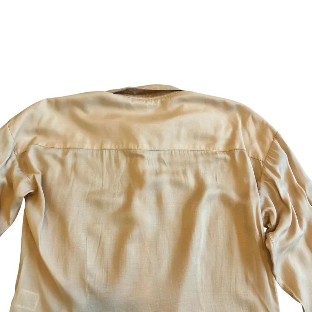 L'Academie The Bastina Top Button-Down Blouse Shirt Long Sleeve Size Large Women - Image 10