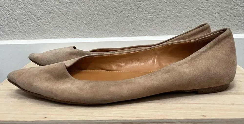 J. Crew Light Brown Leather Pointed Toe Flats 7.5 - Image 5